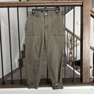 Women’s Express,  cropped, straight, stretch high-rise pants